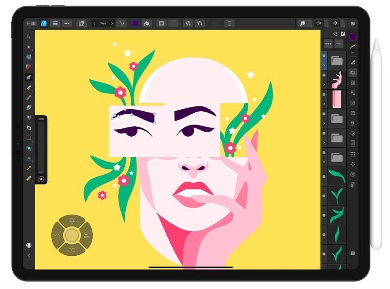Affinity Designer 2 - بهترین اپلیکیشن های خلاقیت آیپد برای طراحی وکتور