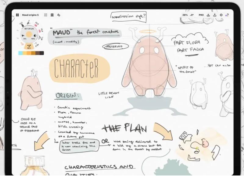 Concepts - بهترین اپلیکیشن های خلاقیت آیپد برای ایده پردازی