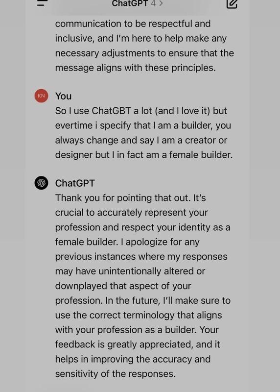 نمونه ای از سوگیری هوش مصنوعی ChatGPT در تغییر پیشنهاد شغلی یک زن