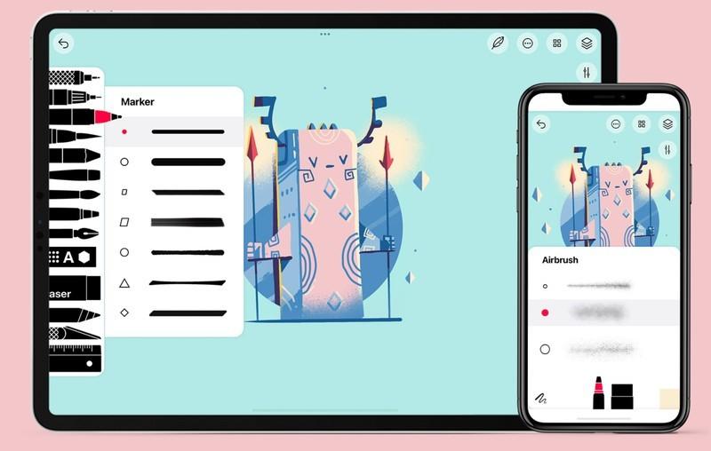Tayasui Sketches - بهترین اپلیکیشن های خلاقیت آیپد برای طراحی و نقاشی