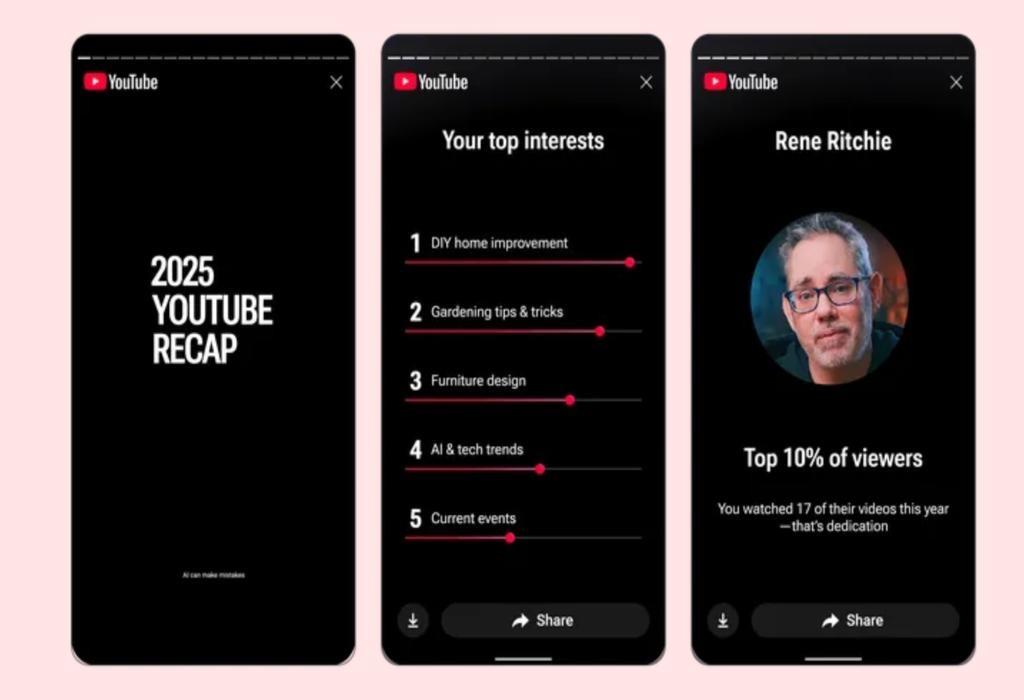 یوتیوب اولین ویژگی خلاصه تماشای یوتیوب را معرفی کرد