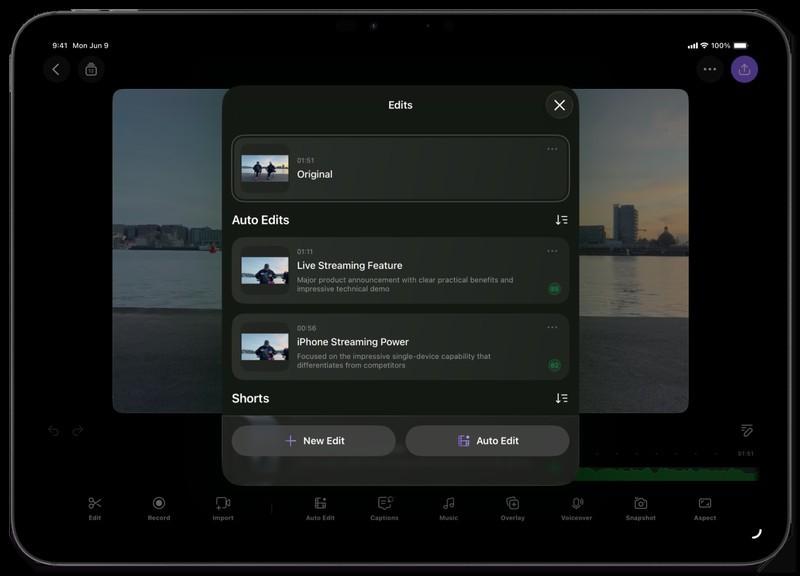 نمایی از اپلیکیشن Detail، برنده جایزه آی پد سال، و کاربرد هوش مصنوعی در اپلیکیشن های برتر برای ویرایش ویدئو