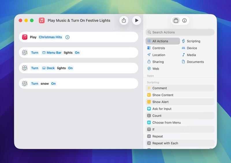اتوماسیون تزئینات فصلی آیفون و مک با Shortcuts