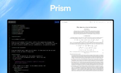 OpenAI از ابزار Prism برای نوشتن مقاله علمی با هوش مصنوعی رونمایی کرد