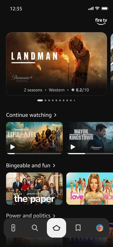 اپلیکیشن جدید Fire TV موبایل
