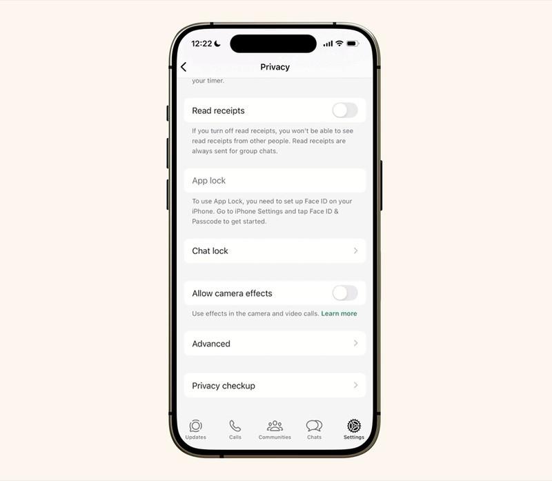 افزایش امنیت واتساپ و تنظیمات سختگیرانه حساب کاربری