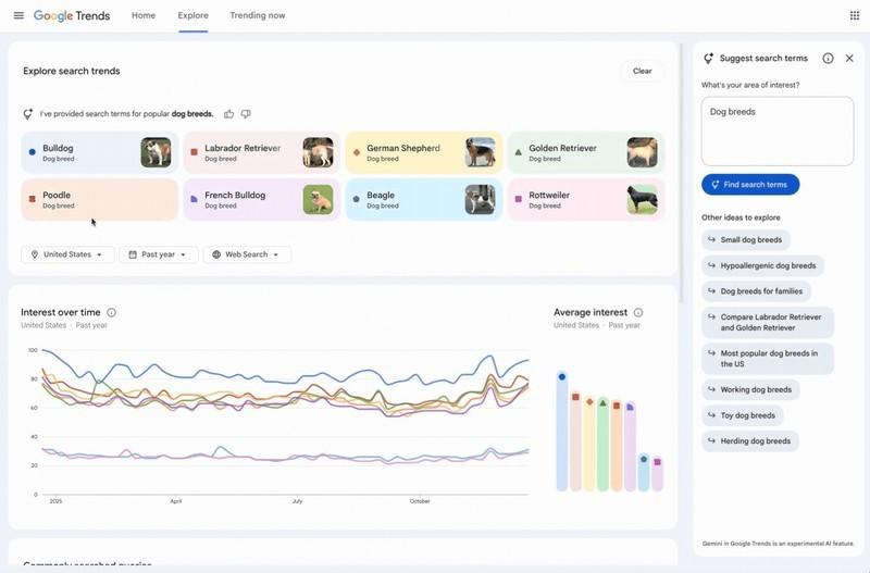 گوگل ترندز جیمنای