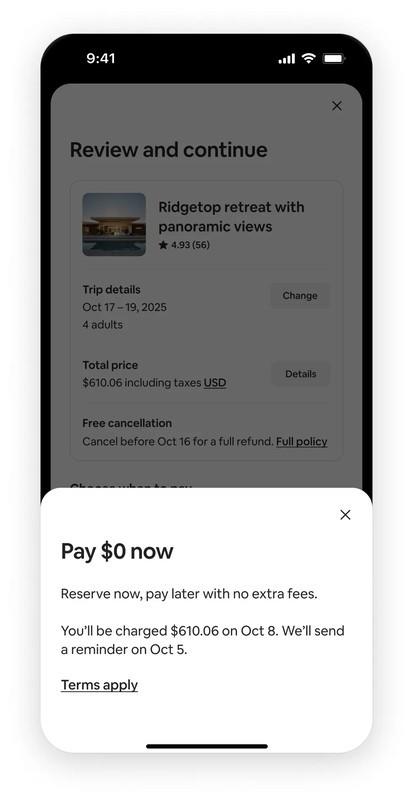 قابلیت رزرو بدون پیش پرداخت در ایربی ان بی