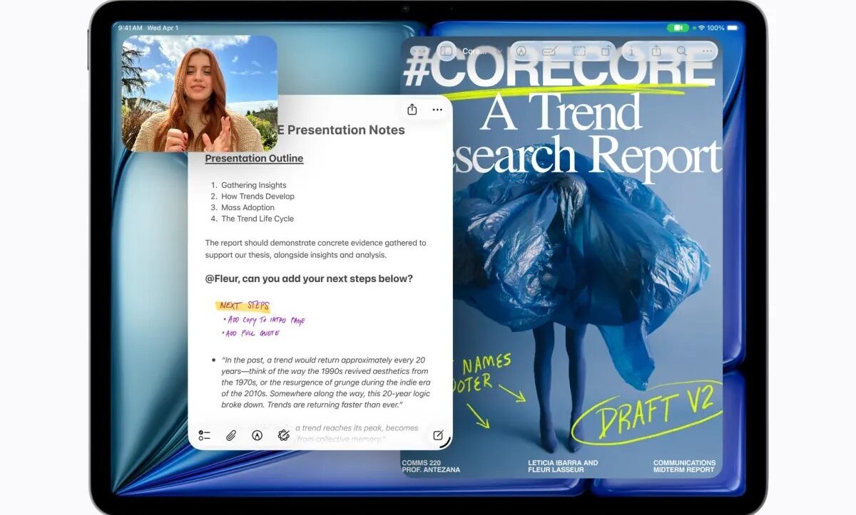 اپل آیپد ایر جدید M4 را با تراشه قدرتمند و قیمت 599 دلار معرفی کرد