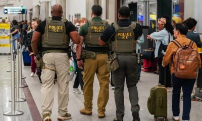 حضور ماموران مهاجرت در فرودگاه های آمریکا و بازداشت مسافران در پی تعطیلی دولت