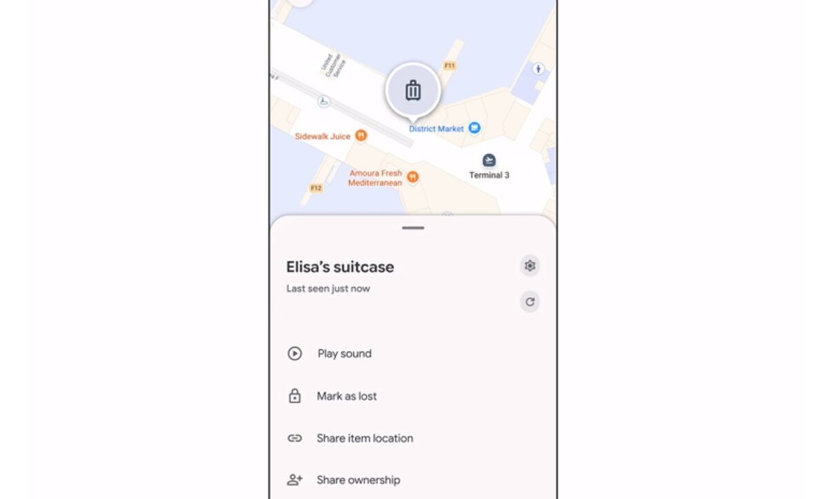قابلیت ردیابی چمدان گمشده اندروید و اشتراک گذاری مکان با ایرلاین ها