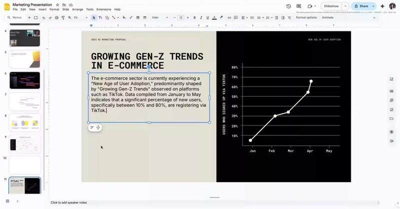 بهترین قابلیت های جمینی در گوگل اسلایدز