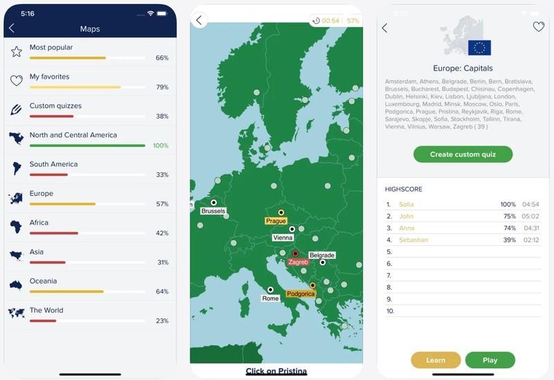 Seterra؛ اپلیکیشن جغرافیا و یکی از برنامه های کاهش اعتیاد به گوشی