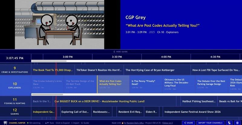 نمایش تعداد بینندگان هنگام کانال گردی در یوتیوب