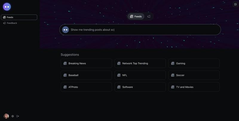 ساخت فید سفارشی با هوش مصنوعی - اسکرین شات از Attie