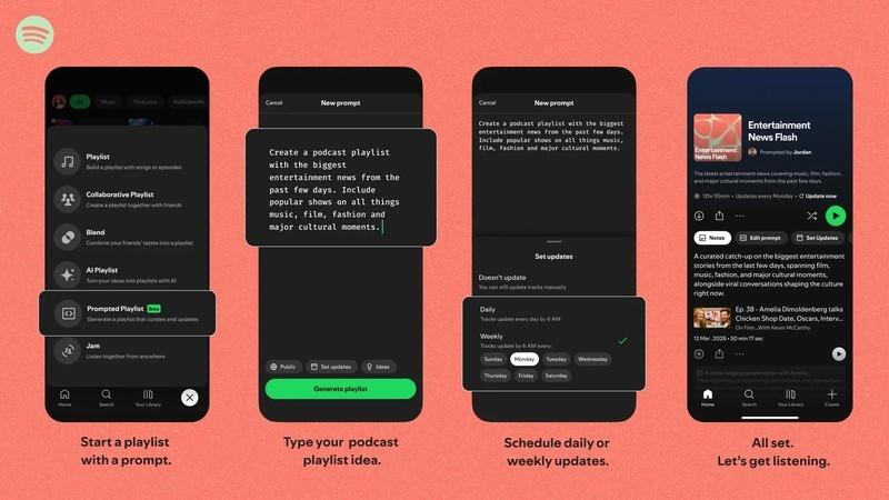 ساخت پلی لیست هوش مصنوعی پادکست در اسپاتیفای