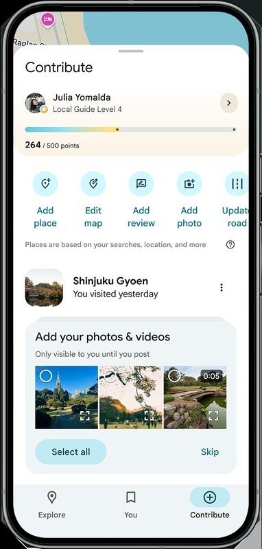هوش مصنوعی کپشن گوگل مپ